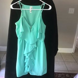 Pink Owl Sea-green Dress